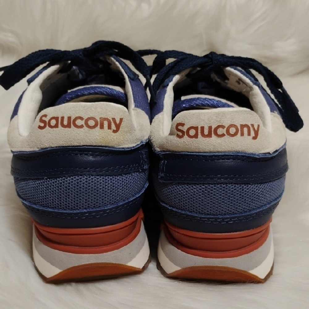 SALE! Saucony Shadow Men's Blue/White Sneakers Sz.8 Hardly Worn #204 CRATE - Picture 8 of 16